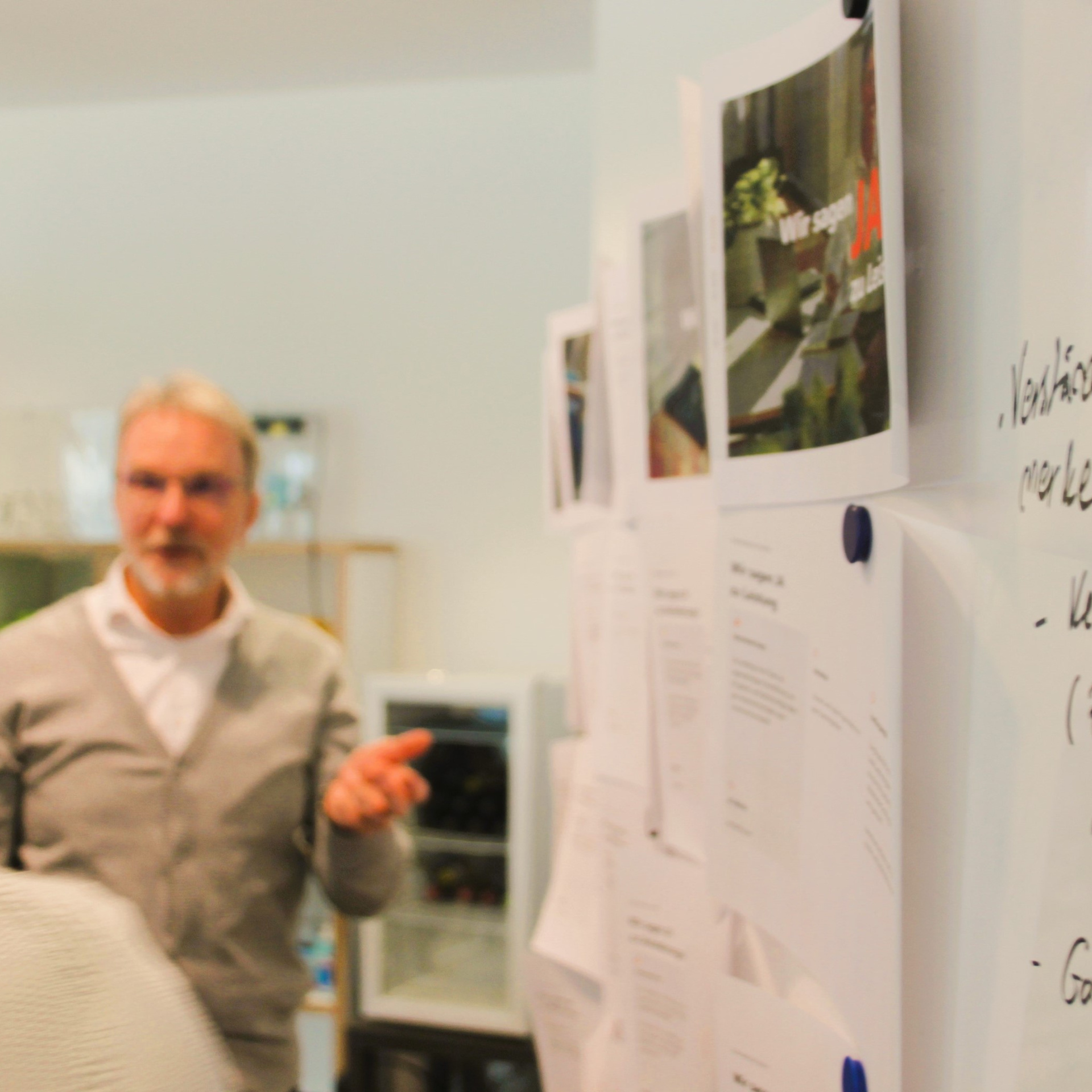 Foto vom Führungskräfteleitlinien-Workshop der novaCapta im Kölner Büro